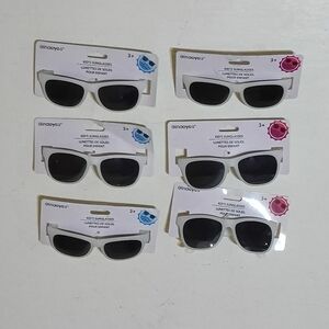6 pair Kids Sunglasses Frames change in sunlight purple and blue